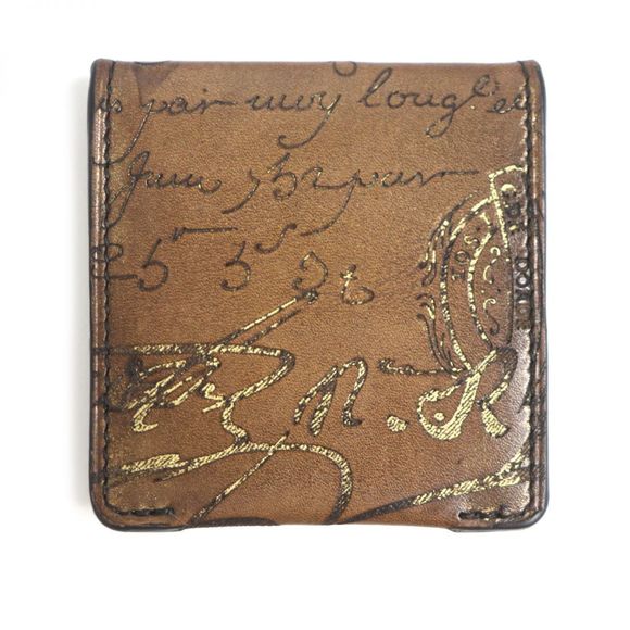 Berluti Berluti Leather Coin Case Wallet Brown Leather Coin Case E1118